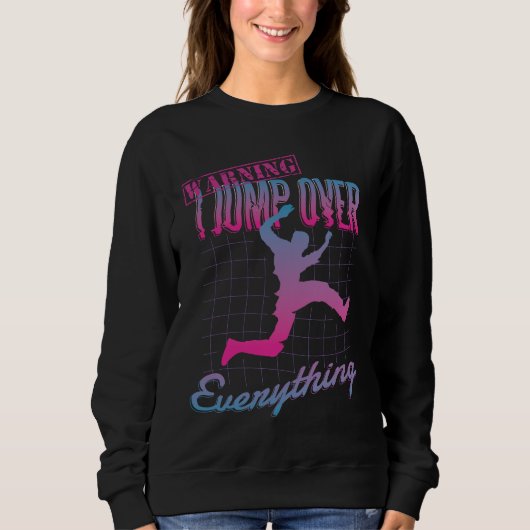 Sweatshirt Conception de l'homme de saut de Parkour (Devant)