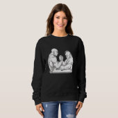 Sweatshirt Conception De Lutte Contre Les Armes Et De Lutte À (Devant entier)