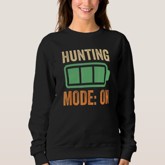 Sweatshirt Conception de mode de chasse sur batterie (Devant)