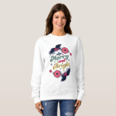 Sweatshirt Conception de Noël drôle et joyeuse (Devant entier)