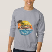 Sweatshirt Conception de nom Adam Retro Sunset (Devant)