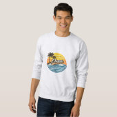 Sweatshirt Conception de nom Owen Retro Sunset (Devant entier)