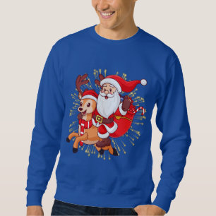 Sweatshirt **"Conception de Père Noël joueur – Amusant et Fes