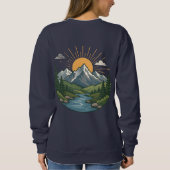 Sweatshirt Conception de plein air d'aventure naturelle (Dos)