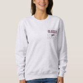 Sweatshirt Conception de points Empreintes de léopard et Polk (Devant)