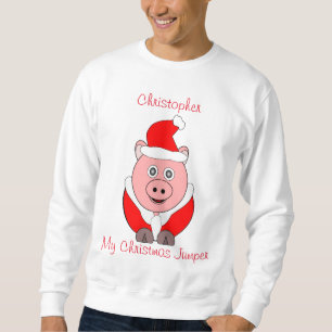 Sweatshirt Conception de porc de Noël