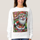 Sweatshirt Conception de pull moche Noël (Devant)