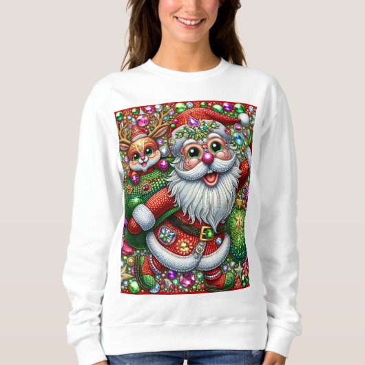 Sweatshirt Conception de pull moche Noël (Devant)