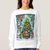 Sweatshirt Conception de pull moche Noël (Devant)
