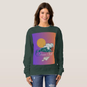 Sweatshirt conception de rafraîchissement océanique (Devant entier)