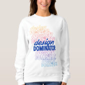 Sweatshirt Conception de répétition du dominateur de concepti (Devant)