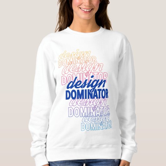Sweatshirt Conception de répétition du dominateur de concepti (Devant)