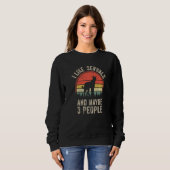 Sweatshirt Conception de serval drôle Art graphique Serval Zo (Devant entier)