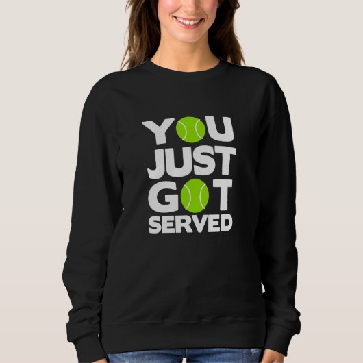 Sweatshirt conception de service de tennis (Devant)