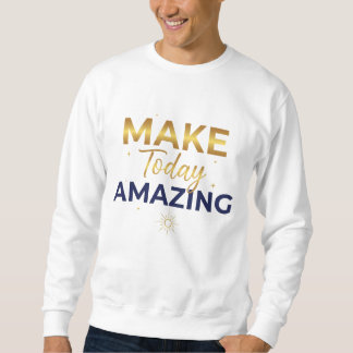 Sweatshirt Conception de soleil marine or Faites de cette jou