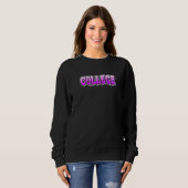 Sweatshirt Conception de style graffiti universitaire qui dit (Devant entier)