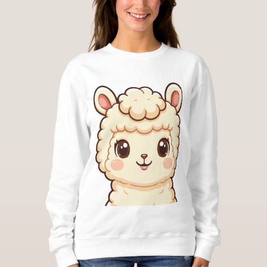Sweatshirt Conception de sweat-shirt avec illustration de lam (Devant)