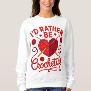 Sweatshirt Conception de T-Shirt au Crochet PNG J'aimerais mi