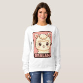 Sweatshirt Conception de t-shirt avec une illustration de lam (Devant entier)