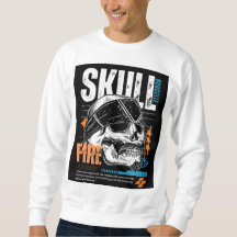 Conception de T-Shirt Graphique Crâne Edgy