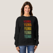 Sweatshirt Conception de texte arc-en-ciel du comté de Yuma A (Devant entier)