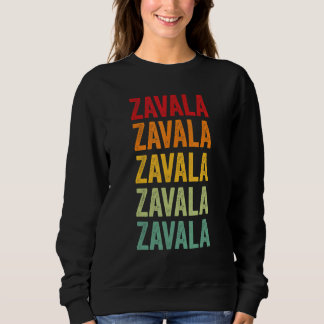 Sweatshirt Conception de texte arc-en-ciel du comté de Zavala