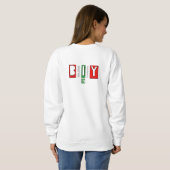 Sweatshirt Conception de texte motivante (Dos entier)