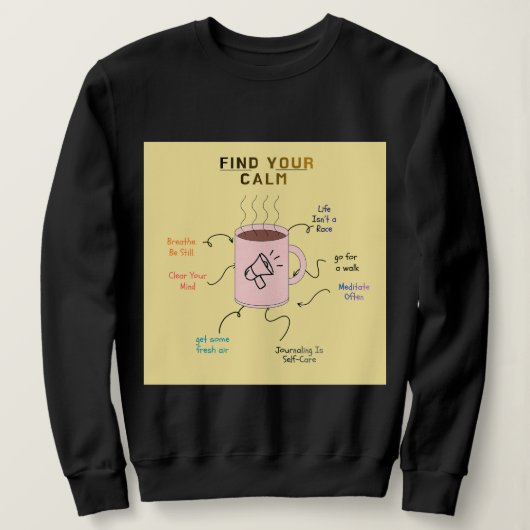 Sweatshirt Conception de texte motivationnel enveloppant (Design devant)