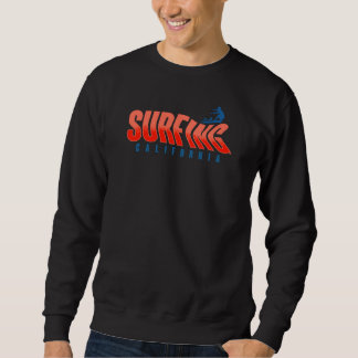 Sweatshirt Conception de typographie californienne de surf po