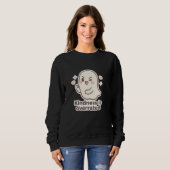 Sweatshirt Conception de typographie Halloween mignonne (Devant entier)