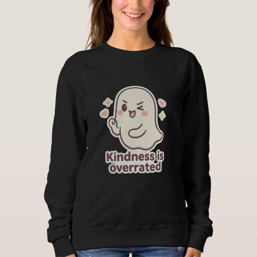 Sweatshirt Conception de typographie Halloween mignonne (Devant)
