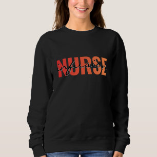 Sweatshirt Conception de typographie pour infirmière itinéran