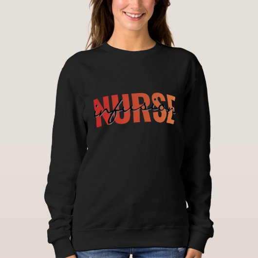 Sweatshirt Conception de typographie pour infirmière itinéran (Devant)
