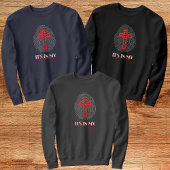 Sweatshirt Conception d'empreinte digitale de croix d'identit