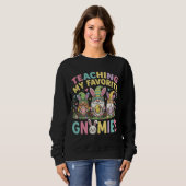 Sweatshirt Conception d'enseignant gnome mignon Enseignement (Devant entier)
