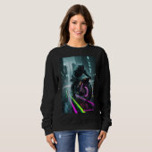 Sweatshirt Conception d'esthétique rétro / Cyberpunk (Devant entier)