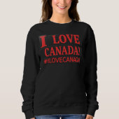 Sweatshirt Conception d'expression mignonne "#ILOVECANADA". C (Devant)