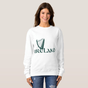 Sweatshirt Conception d'harpe de l'Irlande, harpe irlandaise