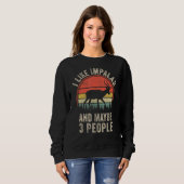 Sweatshirt Conception d'impala drôle Art graphique Impalas Zo (Devant entier)