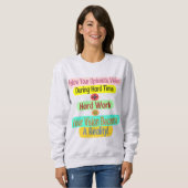 Sweatshirt Conception d'oeuvres d'art À propos de "Formule de (Devant entier)