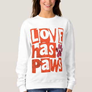 Sweatshirt Conception douce de l'amour pour animaux