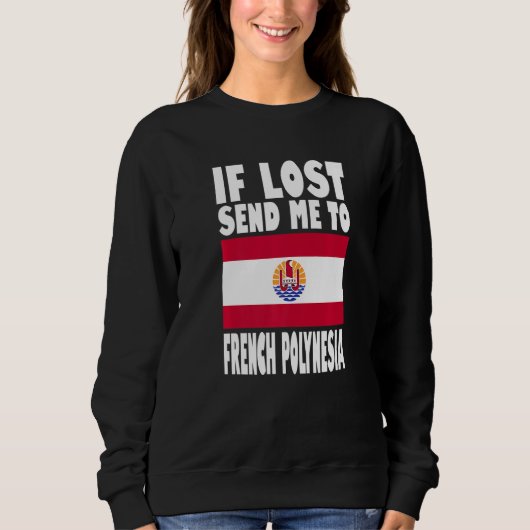 Sweatshirt Conception du drapeau de la Polynésie française  S (Devant)