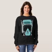 Sweatshirt Conception du Geek informatique Cyberpunk Hacker P (Devant entier)
