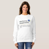 Sweatshirt Conception du service marketing (Devant entier)