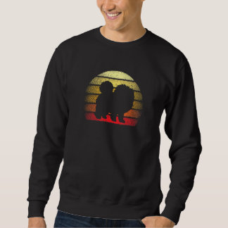 Sweatshirt Conception du thème Retro Sunset Chow Chow Chien