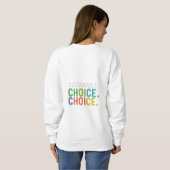 Sweatshirt Conception d'une lettre de choix multicouleur dura (Dos entier)