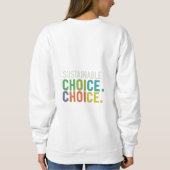 Sweatshirt Conception d'une lettre de choix multicouleur dura (Dos)