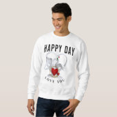 Sweatshirt Conception énergétique positive - HappyDay Sunburs (Devant entier)