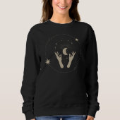 Sweatshirt conception esthétique de fantaisie au clair de lun (Devant)
