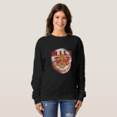 Sweatshirt Conception graphique de champignon de blague de ch (Devant entier)